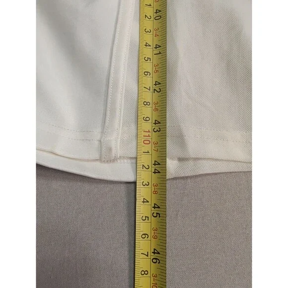 Curvy Sense Blazer Bodycon Dress Womens 2XL Ivory Sheer Mesh Cutout Zip Sexy - Picture 14 of 14